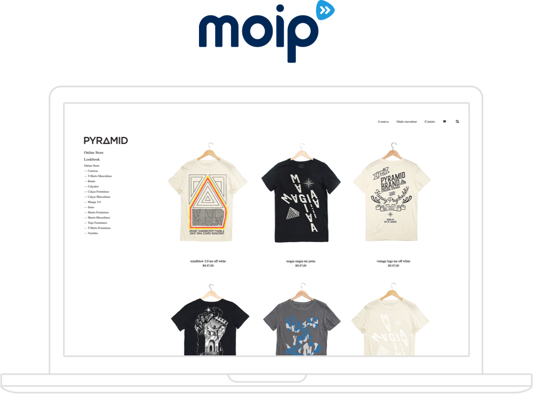 Crie sua loja virtual grátis <strong>integrada com Moip</strong>